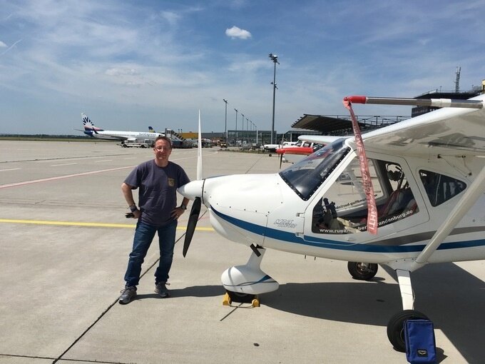 erweiterte Einweisung am Flugzeug (Outside-Check)